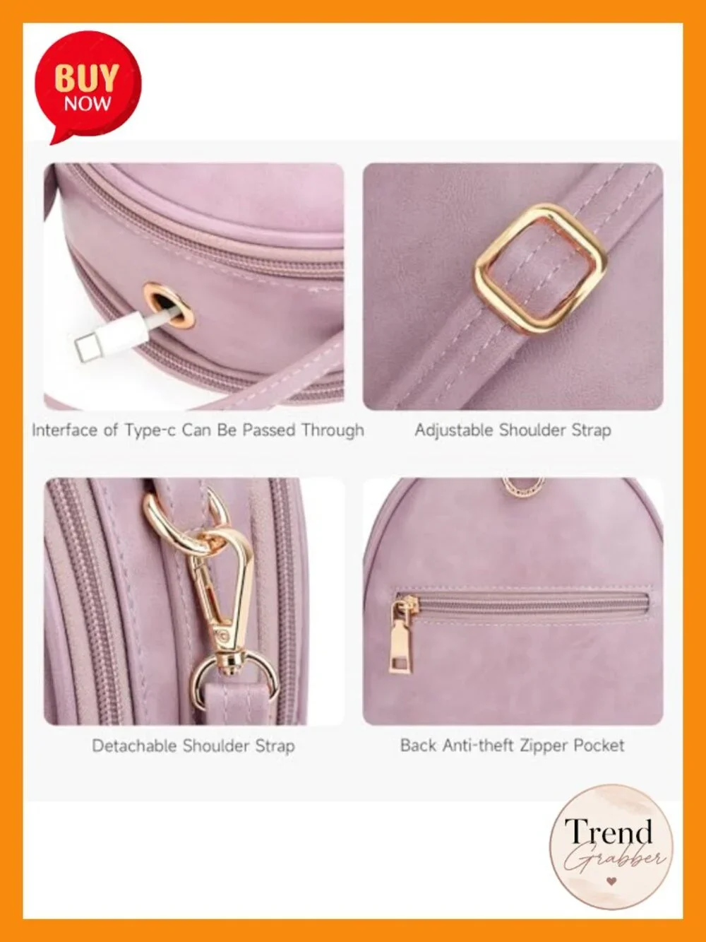 Small Backpack Purse Faux Leather Cute Mini Backpack Crossbody Shoulder Bag